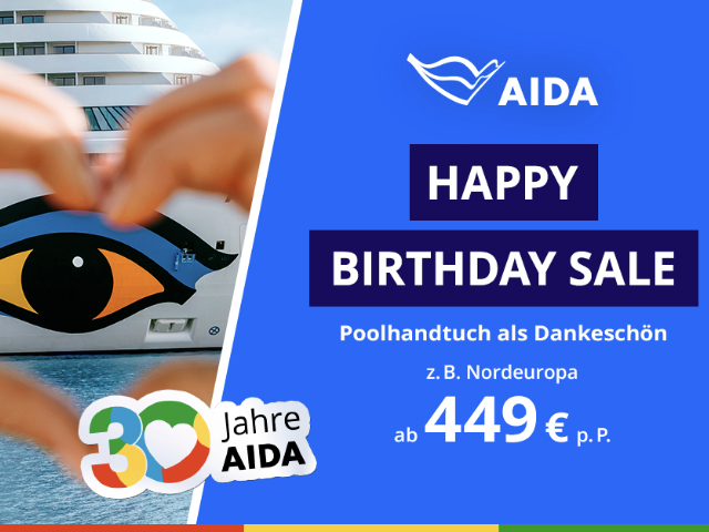 AIDA Sonderpreise & Poolhandtuch