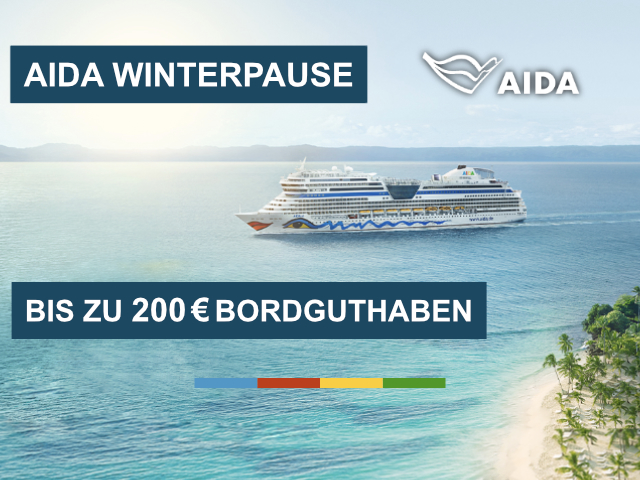 AIDA Winterpause mit Bordguthaben