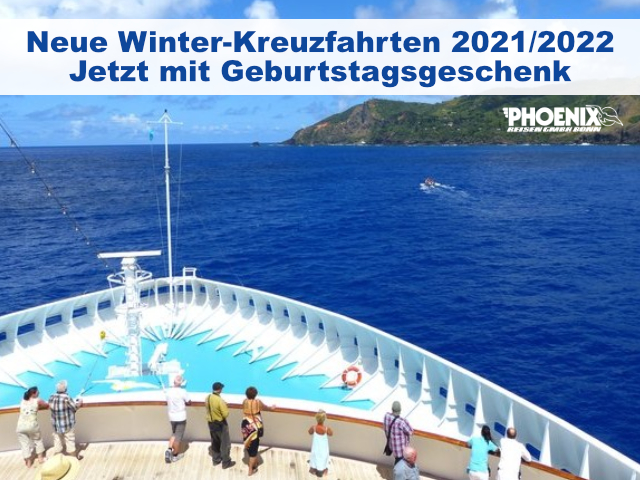 Winterkreuzfahrten mit Buchungsvorteilen