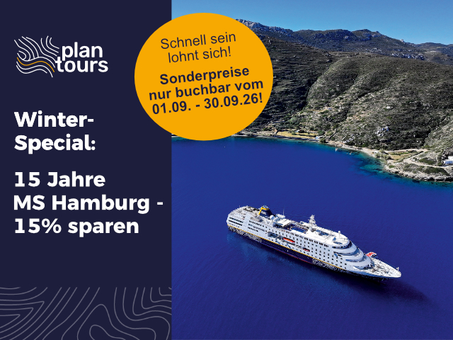 15 Jahre MS Hamburg – 15% sparen!